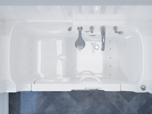 Universal Collection 30 in. L x 60 in. W Right Side Drain Air Jetted Bathtub in White with Aroma and Chroma Therapy