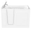 Safe Economy 52 in x 30 in Left Drain Quick FIll Walk-In Dual Tub White