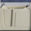 Universal Collection 30 in. L x 59 in. W Left Side Drain Combination Jetted Bathtub in Biscuit with Powered Fast Drain