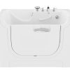 Universal Collection 30 in. L x 60 in. W Right Side Drain Air Jetted Bathtub in White with Aroma and Chroma Therapy