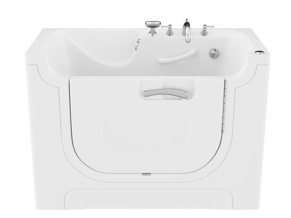Universal Collection 30 in. L x 60 in. W Right Side Drain Air Jetted Bathtub in White with Aroma and Chroma Therapy