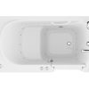 Universal Collection 30 in. L x 59 in. W Right Side Drain Air Jetted Bathtub in White with Aroma and Chroma Therapy