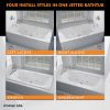 The Universal Jetted Tub 60 in. x 32 in. Rectangular Whirlpool Bathtub with Reversible Drain and Overflow in White
