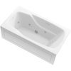 The Universal Jetted Tub 60 in. x 32 in. Rectangular Whirlpool Bathtub with Reversible Drain and Overflow in White