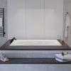 Imperial Series 60 in. x 42 in. Rectangular Whirlpool Bathtub with Left Side Drain and V-Style Back Jets in Glossy White