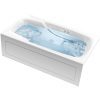 The Universal Jetted Tub 60 in. x 32 in. Rectangular Whirlpool Bathtub with Reversible Drain and Overflow in White