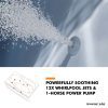 The Universal Jetted Tub 60 in. x 32 in. Rectangular Whirlpool Bathtub with Reversible Drain and Overflow in White